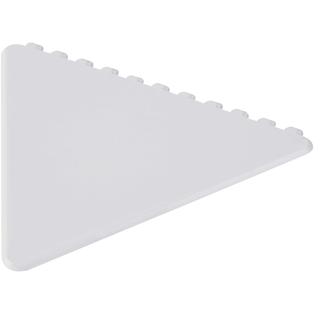 Logotrade Werbegeschenke das Foto: Frosty triangular recycled plastic ice scraper