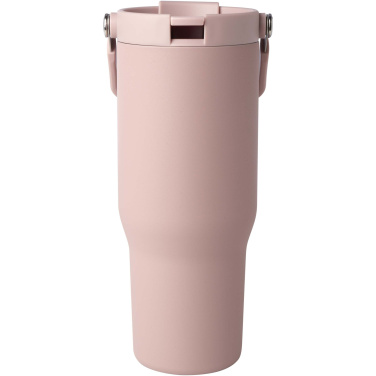 Logotrade werbemittel das Foto: Bronx 900 ml RCS-zertifizierter Kupfer-Vakuum Isolierbecher aus Edelstahl mit Doppelfunktionsdeckel