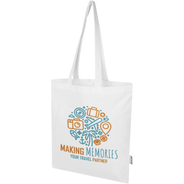 Logotrade Werbegeschenke das Foto: Madras Blend 140 g/m² Tragetasche aus GRS-recycelter Baumwolle 7L