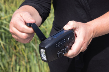 Logotrade Geschäftsgeschenke das Foto: RescueWave Notfallradio aus RCS recyceltem Kunststoff