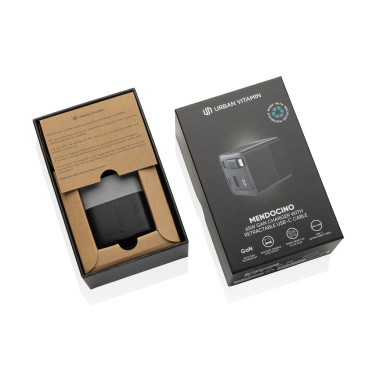 Logotrade werbemittel das Foto: Urban Vitamin Mendocino 65W GaN-Charger mit einziehb. Kabel