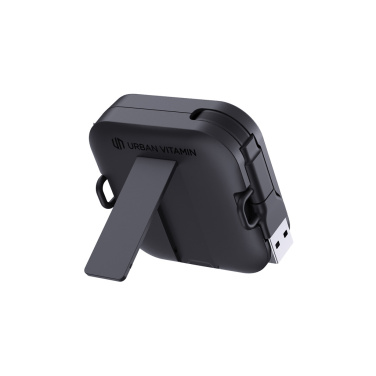 Logotrade Werbeartikel das Foto: Urban Vitamin San Jose 100W-Halter mit einziehbarem Kabel