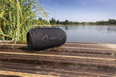 Logotrade Werbeartikel das Foto: Prisma 16W IPX4 Speaker aus RCS rec. rPET