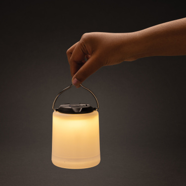 Logotrade Werbeartikel das Foto: Limio tragbare wiederaufladbare Tischlampe aus RCS rec. ABS
