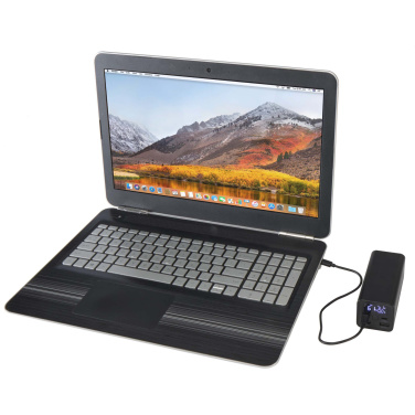 Logotrade Geschäftsgeschenke das Foto: Acamar 70 W 20.000 mAh Laptop Powerbank aus recyceltem Aluminium