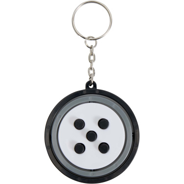 Logotrade Firmengeschenke das Foto: Spinx Gyroskop Fidget Schlüsselanhänger aus recyceltem Kunststoff