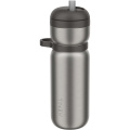 Mepal Twist 600 ml Thermo-Sportflasche, Tiefschwarz