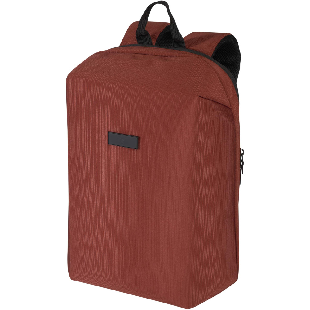 Logotrade Geschäftsgeschenke das Foto: Luma 15" GRS Laptop-Rucksack aus recyceltem Material mit Diebstahlschutz 10L