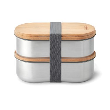 Logotrade Firmengeschenke das Foto: Black+Blum Stainless Steel Double Bento Box