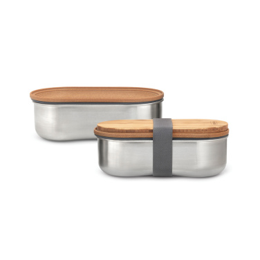 Logotrade Geschäftsgeschenke das Foto: Black+Blum Stainless Steel Double Bento Box