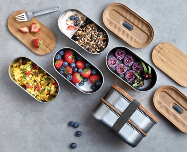 Logotrade Werbeartikel das Foto: Black+Blum Stainless Steel Double Bento Box