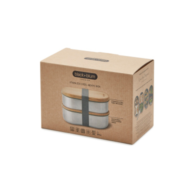 Logotrade Werbeartikel das Foto: Black+Blum Stainless Steel Double Bento Box