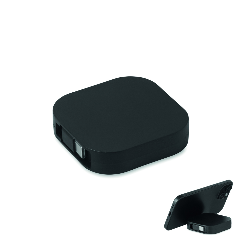 Logotrade Firmengeschenke das Foto: Einziehbares Ladekabel 100W