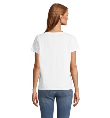 Logotrade Logogeschenke das Foto: REGENT V T-SHIRT WOMEN