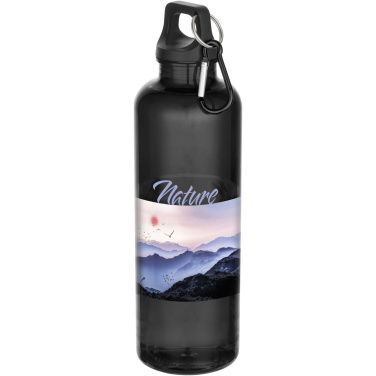 Logotrade werbemittel das Foto: Oregon 750 ml RCS-zertifizierte Trinkflasche aus recyceltem Kunststoff mit Karabinerhaken