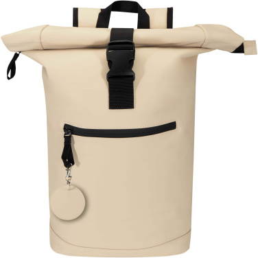 Logotrade Firmengeschenke das Foto: Resi Plus GRS recycelter runder Charm Schlüsselanhänger 