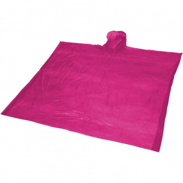 Logo trade promotional items picture of: Ziva disposable rain poncho with storage pouch