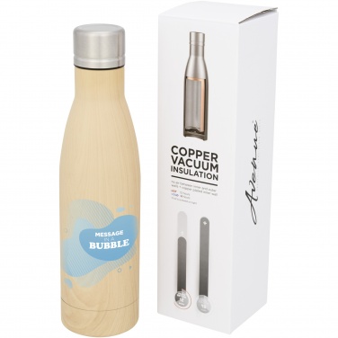 Logo trade promotional merchandise image of: Vasa 500 ml wood-look copper vacuum insulated bottle