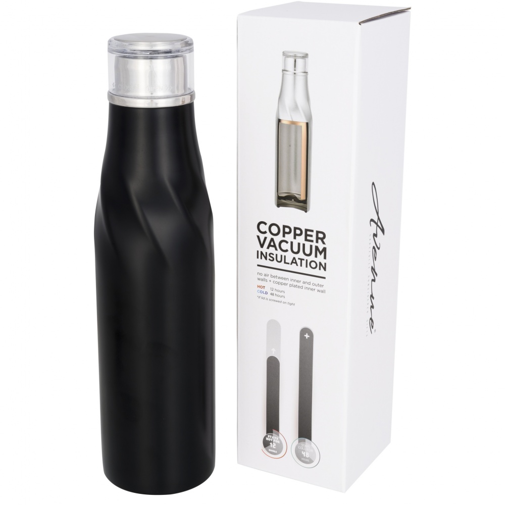 Logo trade promotional giveaway photo of: Hugo 650 ml seal-lid copper vacuum insulated water bottle