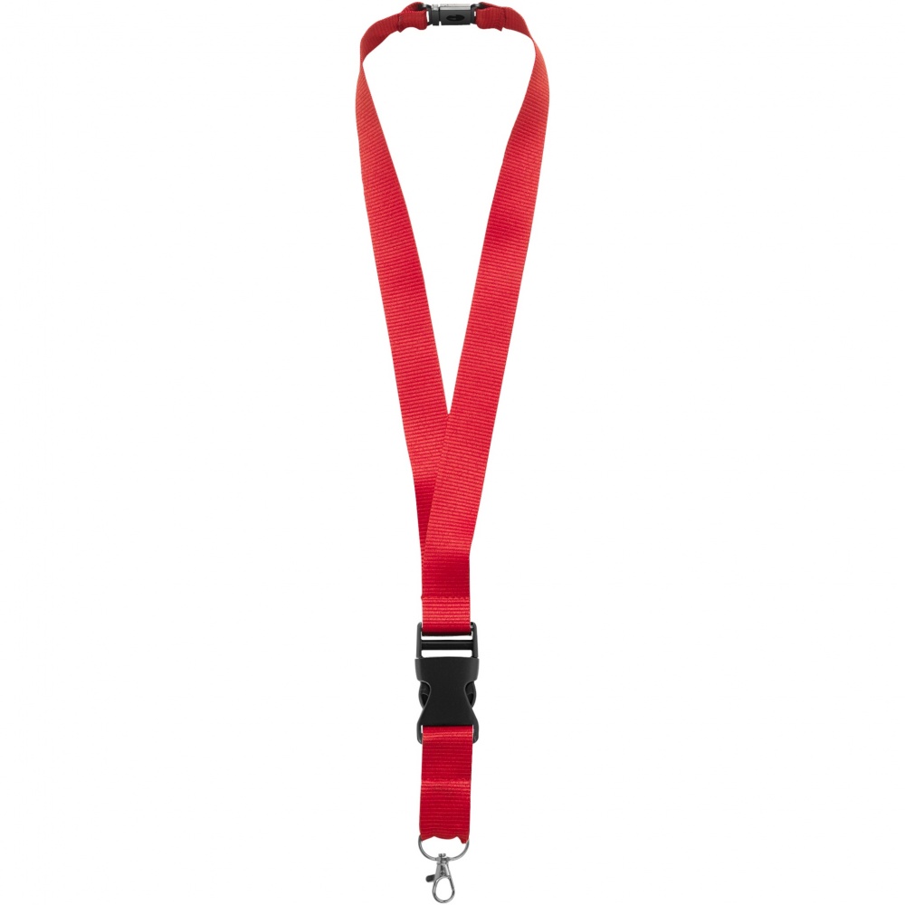 Logo trade advertising product photo of: Yogi lanyard detachable buckle break-away closure