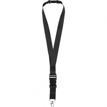 Logo trade promotional merchandise image of: Yogi lanyard detachable buckle break-away closure