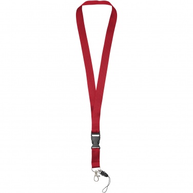 Logo trade promotional merchandise picture of: Sagan phone holder lanyard with detachable buckle