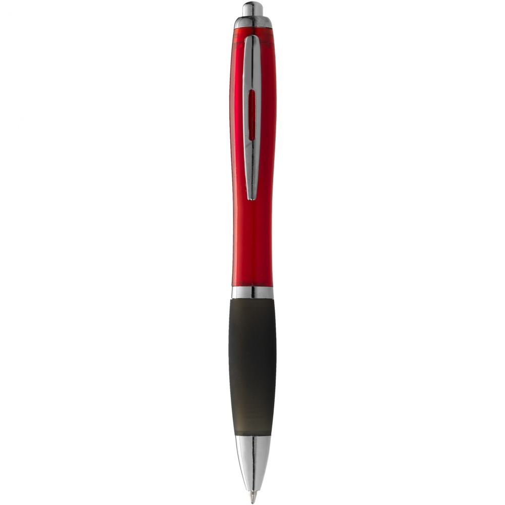 Logotrade corporate gift picture of: Nash ballpoint pen coloured barrel and black grip