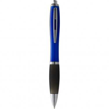 Logo trade advertising product photo of: Nash ballpoint pen coloured barrel and black grip