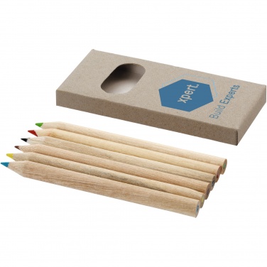Logo trade corporate gift photo of: Ayola 6-piece coloured pencil set