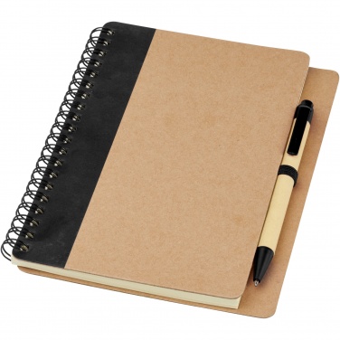 Logo trade promotional merchandise picture of: Priestly recycled notebook with pen