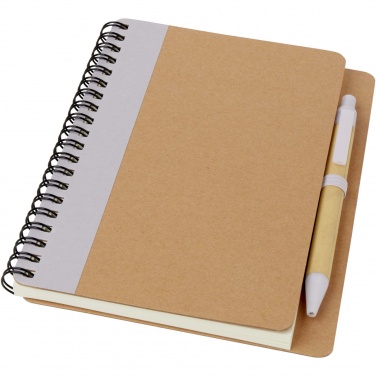 Logo trade business gift photo of: Priestly recycled notebook with pen
