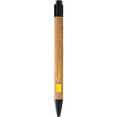 Logo trade promotional items image of: Borneo bamboo ballpoint pen