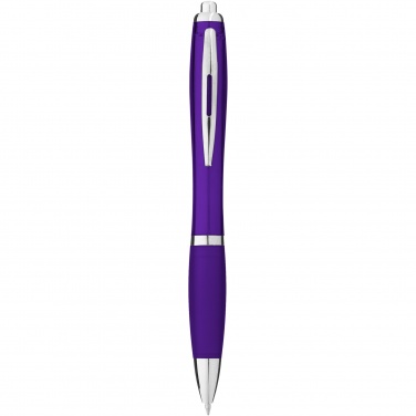 Logotrade promotional giveaway picture of: Nash ballpoint pen with coloured barrel and grip