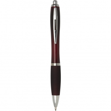 Logo trade promotional merchandise image of: Nash ballpoint pen with coloured barrel and grip