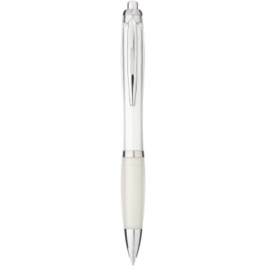 Logo trade promotional merchandise photo of: Nash ballpoint pen with coloured barrel and grip