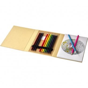 Logo trade business gift photo of: Pablo colouring set with drawing paper
