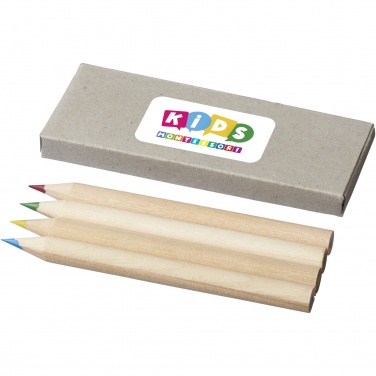 Logotrade promotional item picture of: Tullik 4-piece coloured pencil set