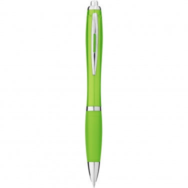 Logo trade promotional products picture of: Nash ballpoint pen coloured barrel and grip