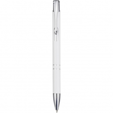 Logo trade promotional gift photo of: Moneta aluminium click ballpoint pen (blue ink)