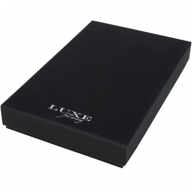 Logo trade business gifts image of: Carbon duo pen gift set with pouch