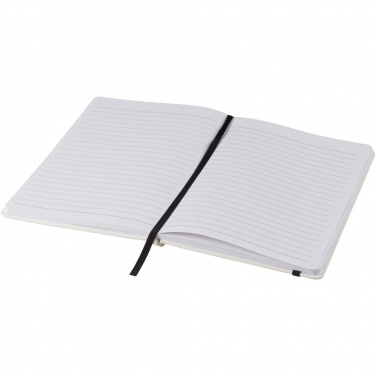 Logotrade advertising products photo of: Spectrum A5 white notebook with coloured strap