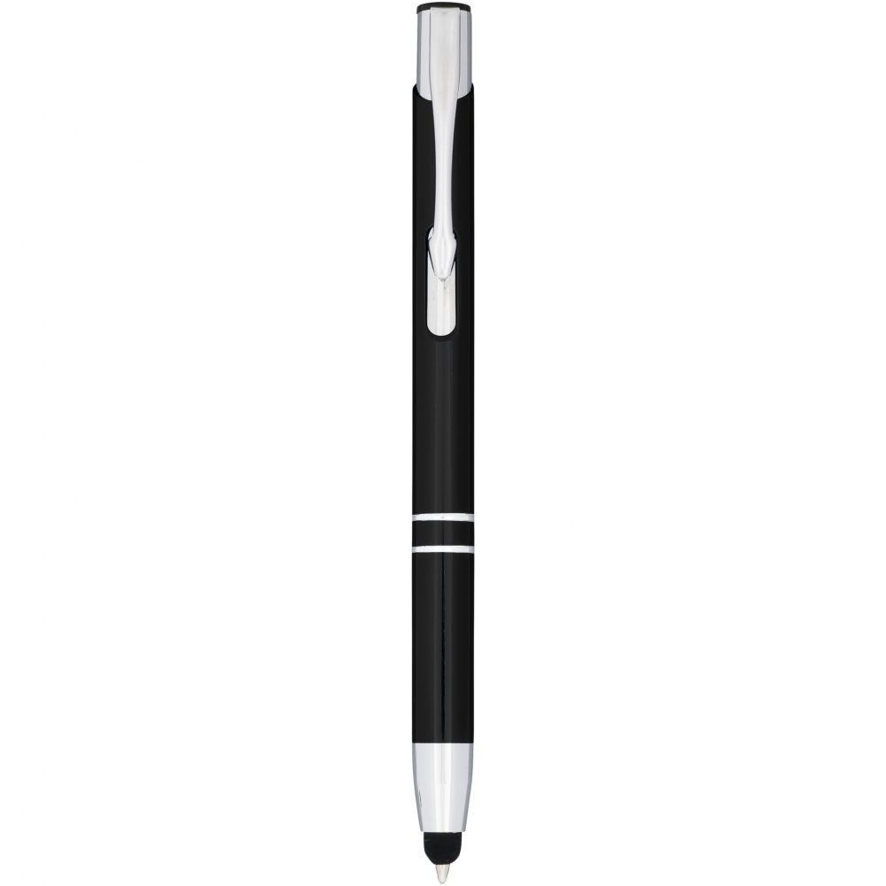 Logotrade promotional gift picture of: Moneta anodized aluminium click stylus ballpoint pen