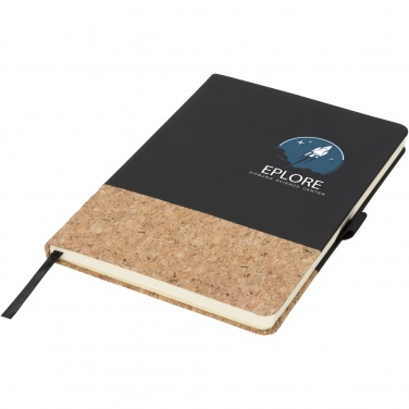 Logo trade business gifts image of: Evora A5 cork thermo PU notebook