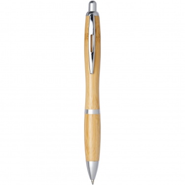 Logo trade corporate gifts picture of: Nash bamboo ballpoint pen