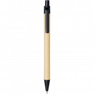 Logotrade promotional product image of: Berk recycled carton and corn plastic ballpoint pen