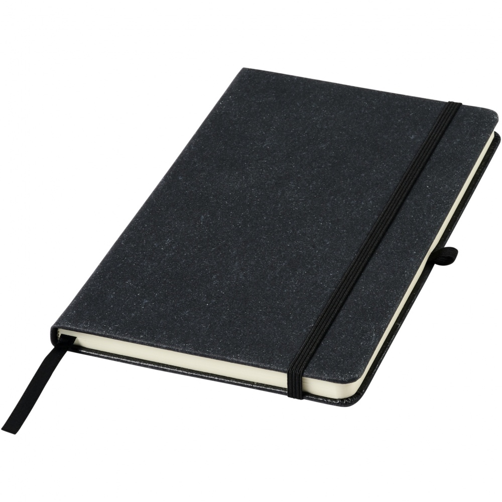 Logo trade promotional giveaways image of: Atlana leather pieces notebook