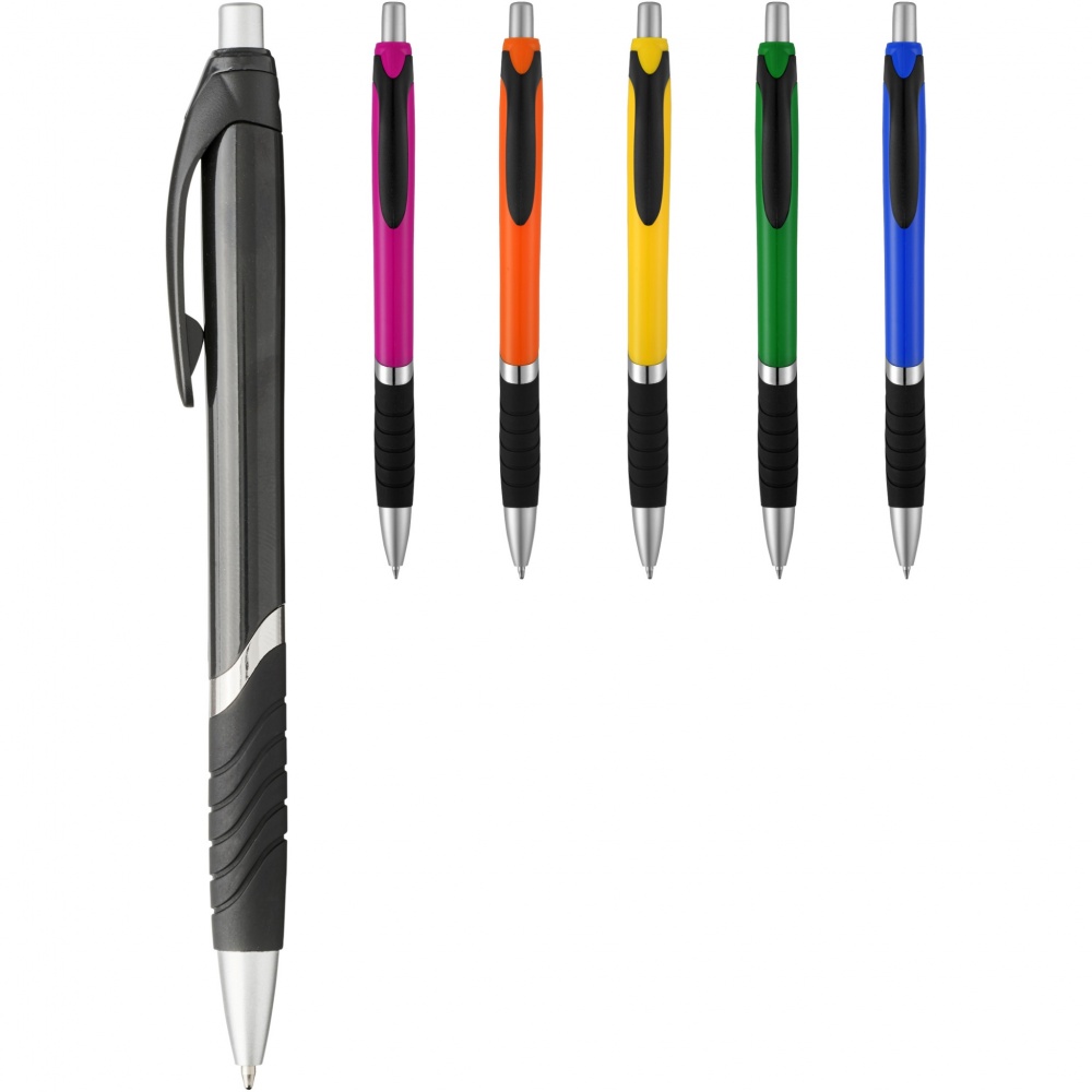 Logotrade promotional giveaway picture of: Turbo ballpoint pen with rubber grip