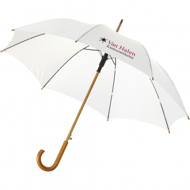 Logo trade corporate gifts picture of: Kyle 23" auto open umbrella wooden shaft and handle