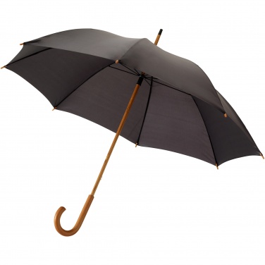 Logo trade promotional items image of: Jova 23" umbrella with wooden shaft and handle