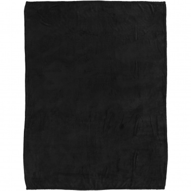 Logo trade business gifts image of: Bay extra soft coral fleece plaid blanket